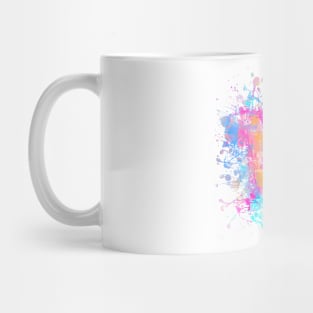 Abstract Vibrant Multicolor Brush Strokes and Splatters 5 Mug